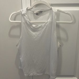 athleta white ultimate muscle tank size medium